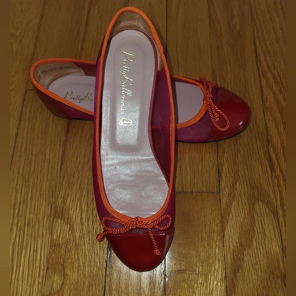 Perry Ballerinas Red/Orange Flats Size 6